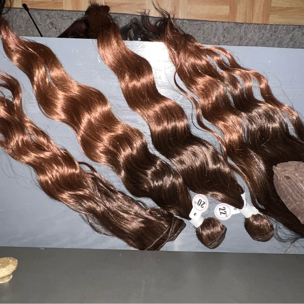 Hair bundle with closure